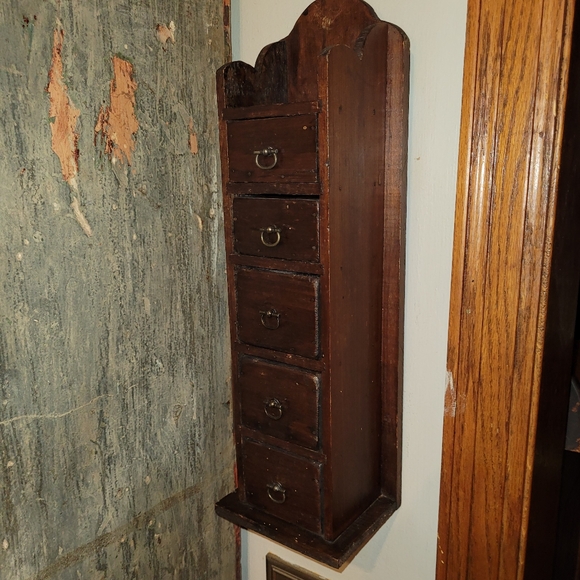 Vinage Wooden Apothecary - Picture 2 of 8